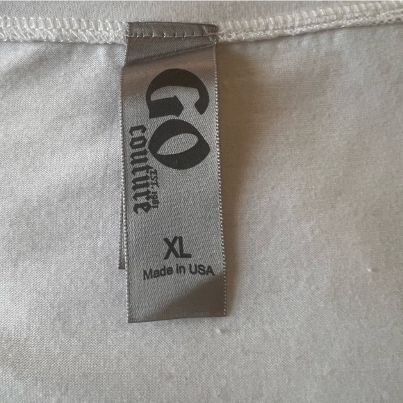 Go Couture Green Blue Ombré V-Neck Pocket T-Shirt women’s size XL New - Picture 7 of 7